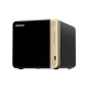 Сетевое хранилище без дисков/ SMB QNAPTS-464-8G NAS 4 HDD trays, 4-core Intel Celeron N5105/N5095 2.0-2.9 GHz, 8 GB RAM (1 x 8 GB) up to 16 GB (2 x 8GB), 2x2.5 Gigabit Ethernet , 2xUSB 3.2 Gen 2 (10Gbps), 2xUSB 2.0 port, 1xHDMI, 2xM.2 PCIe Gen 3 x1 slots