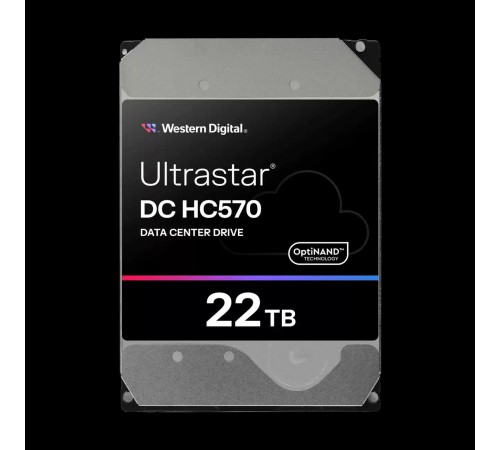 Жесткий диск/ HDD WD SATA 22Tb Ultrastar DC HC570 0F48155 7200 6Gb/s 512Mb 1 year warranty