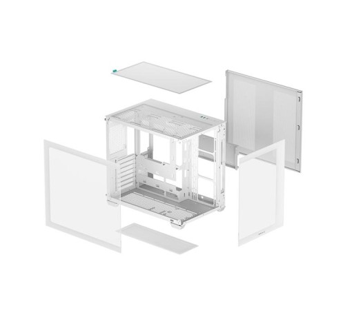 корпус Deepcool CG530 WH без БП, боковое окно (панорама), белый, ATX (R-CG530-WHNDA0-G-1)