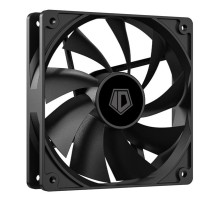 Вентилятор для корпуса ID-COOLING XF-120-K 120x120x25мм (60шт./кор, PWM, Low Noise, резиновые углы, 700-1800об/мин, черный)  BOX