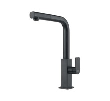 Смеситель Franke/ Best, Смеситель Mythos с выдвижным шлангом, сталь PVD, черный матовый