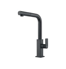 Смеситель Franke/ Best, Смеситель Mythos с выдвижным шлангом, сталь PVD, черный матовый