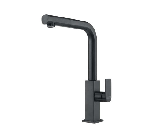 Смеситель Franke/ Best, Смеситель Mythos с выдвижным шлангом, сталь PVD, черный матовый