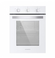 Шкаф духовой электрический MAUNFELD EOEC516W/ 448х546х595 мм, Независимый тип установки, класс энергопотребления А,  7 основных режимов,  механическое управление, двойное стекло дверцы, металлическая ручка дверцы, холодный фронт, объем 51 л, конвекция, гр