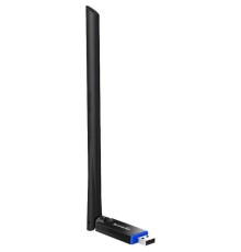 Адаптер Wi-Fi/ Tenda U10 Двухдиапазонный Wi-Fi адаптер, 2,4/5 ГГц, до 633 Мбит/с, передатчик 20 dBm, подключение USB, 1х6dBi внешняя антенна