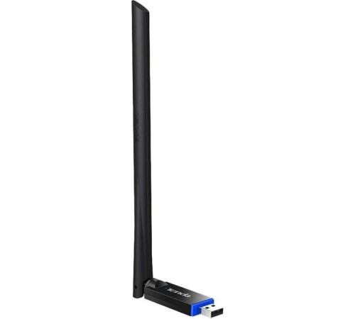 Адаптер Wi-Fi/ Tenda U10 Двухдиапазонный Wi-Fi адаптер, 2,4/5 ГГц, до 633 Мбит/с, передатчик 20 dBm, подключение USB, 1х6dBi внешняя антенна