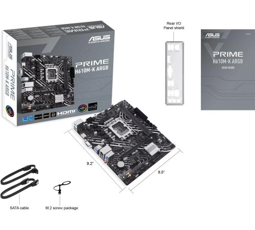 Материнская плата/ PRIME H610M-K D4 ARGB Материнская плата/ PRIME H610M-K D4 ARGB