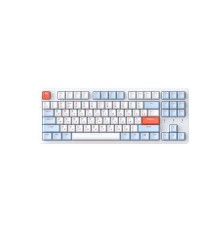 Клавиатура механическая проводная Dareu A87X Blue-White (голубой/белый), 87 клавиш, switch BlueSky V3 (linear), подключение USB, подсветка RGB