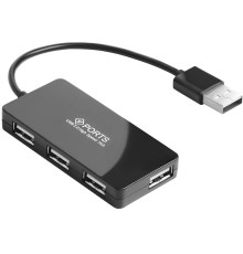 Greenconnect USB 2.0 Разветвитель GCR-UH244B на 4 порта  0,15m , black
