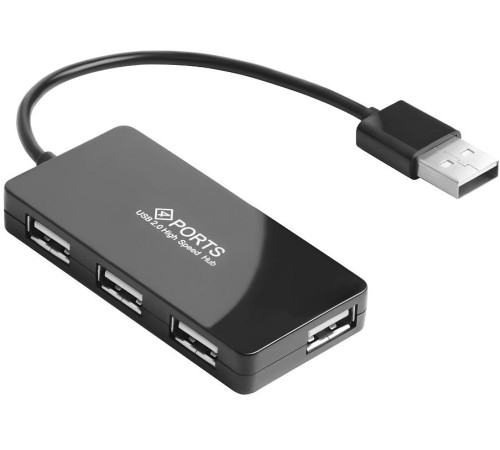Greenconnect USB 2.0 Разветвитель GCR-UH244B на 4 порта 0,15m , black Greenconnect USB 2.0 Разветвитель GCR-UH244B на 4 порта 0,15m , black