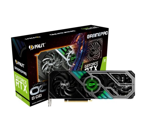 Видеокарта Palit RTX3070 GAMINGPRO OC 8G GDDR6 256bit 3-DP HDMI V1 (Вскрытая упаковка) Видеокарта Palit RTX3070 GAMINGPRO OC 8G GDDR6 256bit 3-DP HDMI V1 (Вскрытая упаковка)