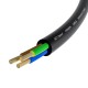 GCR Кабель питания PROF 1.5m, С14 - С5, черный, 3*1,5mm, GCR-55967
