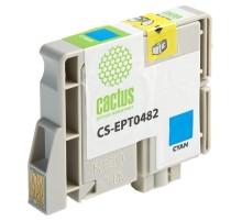 -/ Картридж струйный Cactus CS-EPT0482 T0482 голубой (14.4мл) для Epson Stylus Photo R200/R220/R300/R32