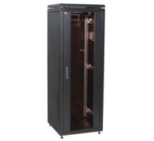 ITK Шкаф сетевой 19" LINEA N 38U 600х600 мм стеклянная передняя дверь черный