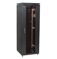 ITK Шкаф сетевой 19" LINEA N 38U 600х600 мм стеклянная передняя дверь черный