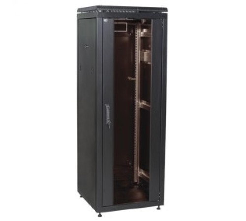ITK Шкаф сетевой 19" LINEA N 38U 600х600 мм стеклянная передняя дверь черный