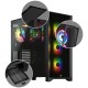 Корпус без блока питания/ Case Corsair iCUE 4000X RGB, Midi-Tower, TG, 3x120mm RGB, 1xUSB-A 3.2, 1xUSB 3.2 Type-C, E-ATX, ATX, mATX, mITX Black