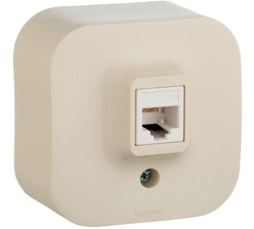 Quteo Розетка RJ45 кат.5е UTP, сл.кость