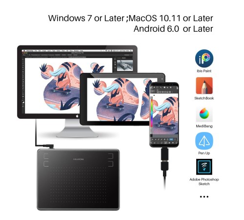 Графический планшет/ Графический планшет Huion INSPIROY H430P
