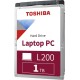 Жесткий диск/ HDD Toshiba SATA3 1Tb 2.5"" L200 Slim 5400 128Mb (clean pulled) 1 year warranty