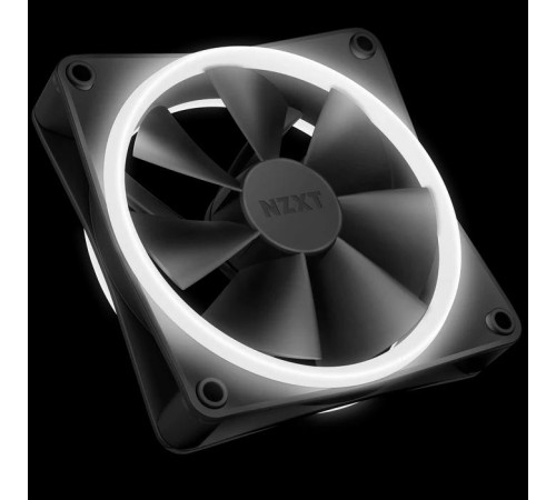 Кулер для корпуса ПК/ Case Cooler NZXT F120 RGB DUO Triple Pack (120x120x25mm, 4-pin PWM, RGB, 48.58CFM, 29dBA, 1800RPM, White, 3pcs)