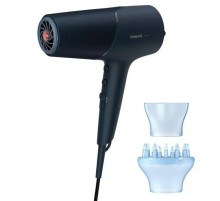 Фен Philips/ Фен Philips, мощность 2300 Вт, 2 скорости, 3 температурных режима, холодный воздух, ионизация, 2 насадки, цвет синий