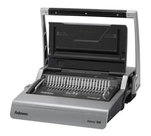 Переплетчик Fellowes GALAXY на пластиковую пружину, сшивает до 500 лст., перфорирует 28 лст. Переплетчик Fellowes GALAXY