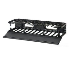 Органайзер высокой плотности односторонний с крышкой 88х482х157 2U/ Horizontal Cable Manager High Capacity F
