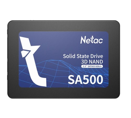 SSD накопитель Netac SSD SA500 256GB 2.5 SATAIII 3D NAND, R/W up to 520/450MB/s, TBW 120TB, 3y wty SSD накопитель Netac SSD SA500 256GB 2.5 SATAIII 3D NAND, R/W up to 520/450MB/s, TBW 120TB, 3y wty