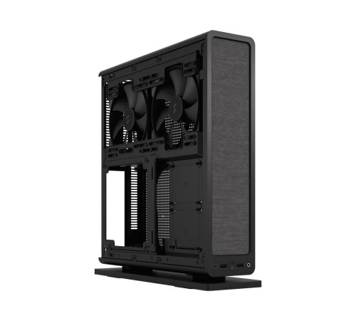Корпус без блока питания/ Case Fractal Design Ridge, 2x140mm, 2xUSB-A 3.2 + 1xUSB 3.2 Type-C, SFX PSU Support, mITX Black