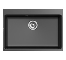 Кухонная мойка RIVELATO RIVELATO Мойка AXEL 70  1-чаша 730*520мм, монтаж: врезной, материал: кварц, цвет: черный