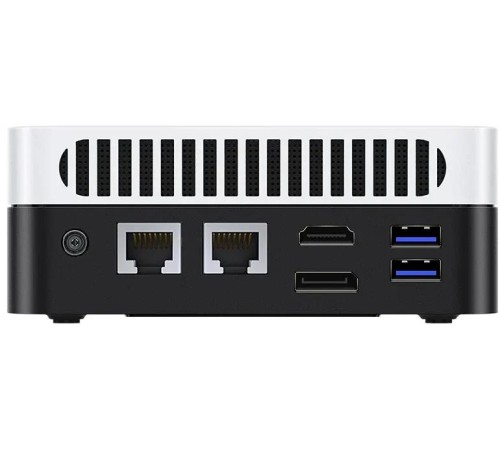 Компьютер Chuwi LarkBox X  Intel N-series N150(0.8Ghz)/12288Mb/512SSDGb/Int:Intel UHD Graphics/BT/WiFi/war 1y/0.4kg/Grey+White/Win11Home + USB2.0*2/USB3.2*2/Type-C*1/HDMI*1/DP*1/RJ45*2/WIFI6,BT5.2/bracket