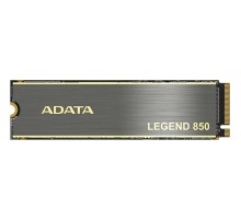 Твердотельный накопитель/ ADATA SSD LEGEND 850, 2TB, M.2(22x80mm), NVMe 1.4, PCIe 4.0 x4, 3D NAND, R/W 5000/4500MB/s, IOPs 400 000/550 000, TBW 2000, DWPD 0.54, with Heat Sink (5 лет)