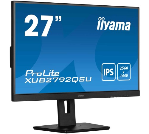 27'' 16:9 2560х1440(WQHD) IPS, Нет, 350cd/m2, 1000:1, 80M:1, 5ms, DVI, DP, USB-Hub, Height adj, Tilt, Swivel, Speakers, Black (Вскрытая упаковка)