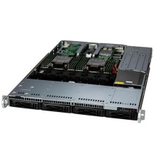 Серверная платформа Supermicro SuperServer 1U 611C-TN4R noCPU(2) 4th/5th Gen(MCC Carrier)/ noDIMM(16)/4x 3.5/2.5"NVMe/SATA/SAS/ AOC-S3908L/ 2x10Gb/ SFT-DCMS-SINGLE/2x860W