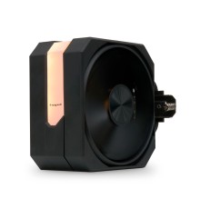 Кулер для процессора/ CPU Cooler HSPD A116 BLACK ARGB cover (250W, 4-pin PWM, 155mm, Al/Cu, 6x6mm, ARGB cover, 1x120mm, 68CFM, 25dBA, 1650RPM, S: 1851/1700/1200/20XX/115X/13XX, AM5/AM4/AM3/AM2/AM3+/AM2+/FM2/FM1, black)
