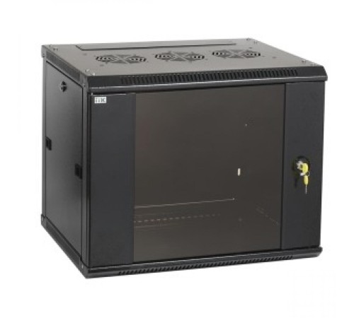 Шкаф LINEA W 15U 600x450 мм дверь стекло, RAL9005