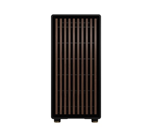 Корпус без блока питания/ Case Fractal Design North TG Dark Tint, Midi-Tower, 2x140mm, 2xUSB-A 3.2 + 1xUSB 3.2 Type-C ATX, mATX, mITX Wood panel, Charcoal Black