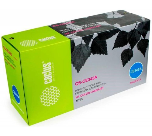 Картридж лазерный Cactus CS-CE343A CE343A пурпурный (16000стр.) для HP CLJ M775