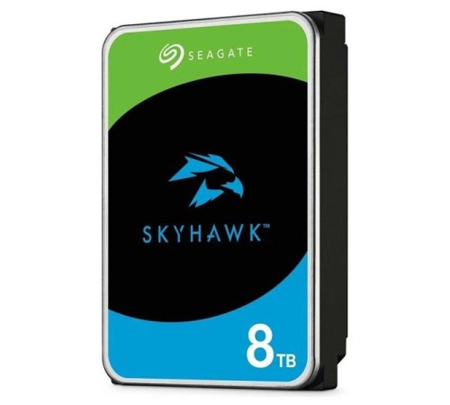 Жесткий диск Seagate SkyHawk HDD 3.5" SATA 8Tb, 5400 rpm, 256Mb buffer, 512e/4Kn, CMR, ST8000VX010, 1 year
