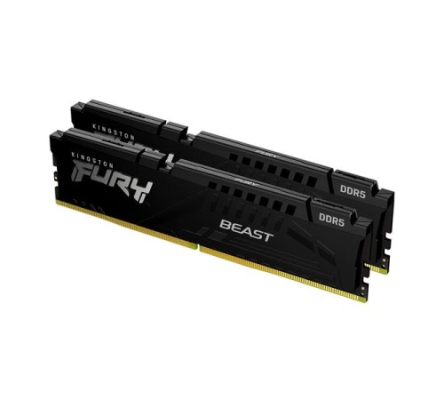 Оперативная память Kingston 64GB 5200MT/s DDR5 CL40 DIMM (Kit of 2) FURY Beast Black XMP