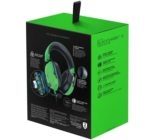 Игровая гарнитура Razer Blackshark V2 X - Green/ Razer Blackshark V2 X - Green Headset