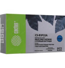 -/ Картридж струйный Cactus CS-B3P22A №727 черный матовый (130мл) для HP DJ T920/T1500/T2530