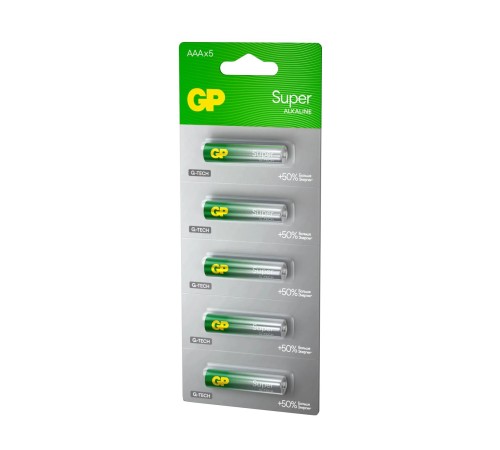 Батарейка Алкалиновые батарейки GP Super Alkaline G-Tech 24А ААA - 1 шт. на отрывных блистерах
