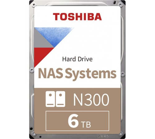 Жесткий диск/ HDD Toshiba N300 SATA3 6Tb 3.5" 7200 256Mb