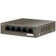 Коммутатор/ Tenda TEG1105P-4-63W   5-Port Gigabit Desktop Switch with 4-Port PoE
