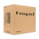 Корпус без блока питания/ Case HSPD M332, Mesh Mini-tower, Black, TG, 0.4 SPCC, no fans, mATX, mITX, 160/285/170mm, 1x2.5", 1x3.5", 4xPCI, 1xUSB-A 3.0, 1xUSB-A 1.0, 387x197x325mm