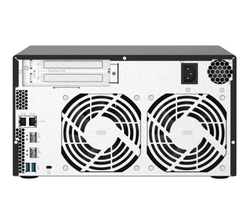 Сетевое хранилище без дисков/ SMB QNAP TS-832PX-4G 8-Bay NAS, AL324 64-bit quad-core 1.7GHz, 4GB DDR4 SODIMM RAM (up to 1x16 GB), 8 x 3.5"/ 2.5" drive slots, 2 x 10GbE SFP+ LAN, 2 x 2.5 GbE LAN, 3 x USB 3.2, PCIe slot Gen.2 x 2, 3xUSB 3.2 Сетевое хранилище без дисков/ SMB QNAP TS-832PX-4G 8-Bay NAS, AL324 64-bit quad-core 1.7GHz, 4GB DDR4 SODIMM RAM (up to 1x16 GB), 8 x 3.5"/ 2.5" drive slots, 2 x 10GbE SFP+ LAN, 2 x 2.5 GbE LAN, 3 x USB 3.2, PCIe slot Gen.2 x 2, 3xUSB 3.2