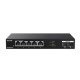 Коммутатор/ Tenda TEM2007X Коммутатор неуправляемый, 7 портов, RJ-45 5х2,5 Гбит/с, SFP+ 2х10 Гбит/с, настольный, металлический корпус