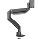 Кронштейн для мониторов ONKRON/ 17-57" ГАЗЛИФТ макс 200*200 наклон -20"/+60", поворот +90° ~-90°, угол вращения VESA 180", 2 колена, вылет от основания 0-585мм, вертик перемещение 325-655мм, вес 2-27кг, портретная/альбомная ориентация,